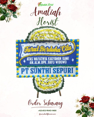 Papan Bunga Duka di Kebon Kacang
