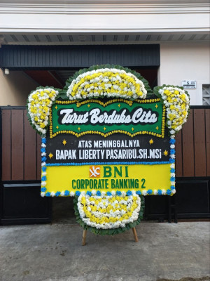 Papan Bunga Duka di Kebon Kacang