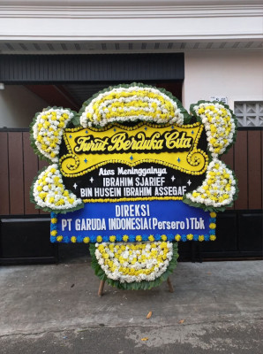 Papan Bunga Duka di Kebon Kacang