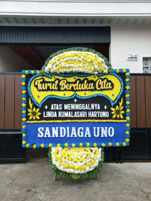 Papan Bunga Duka di Kebon Kacang